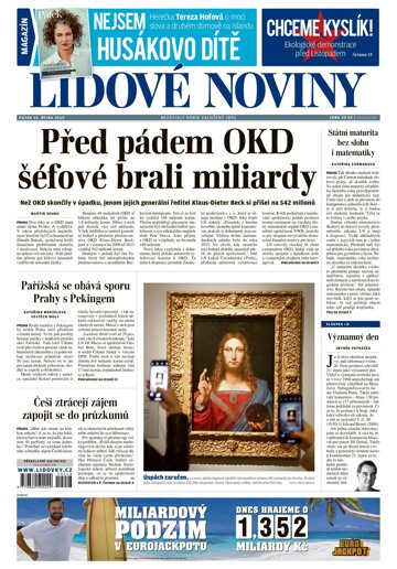 Obálka e-magazínu Lidové noviny 25.10.2019