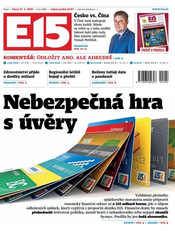 Obálka e-magazínu E15 31.3.2020