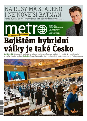 Obálka e-magazínu deník METRO 2.3.2022