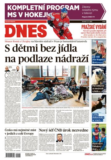 Obálka e-magazínu MF Dnes 12.5.2022