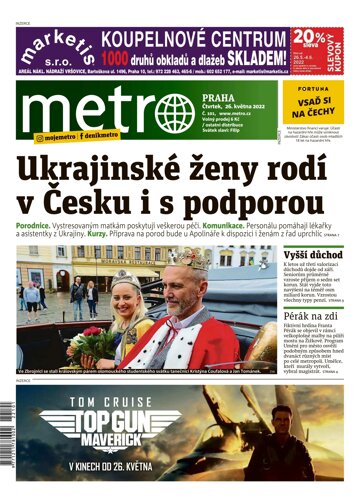 Obálka e-magazínu deník METRO 26.5.2022