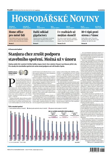 Obálka e-magazínu Hospodářské noviny 240 - 13.12.2022