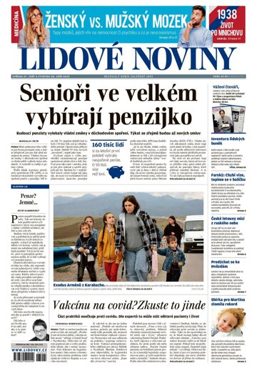 Obálka e-magazínu Lidové noviny 27.9.2023