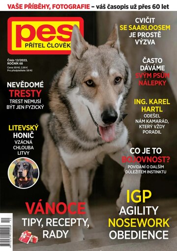 Obálka e-magazínu Pes přítel člověka 12/2023