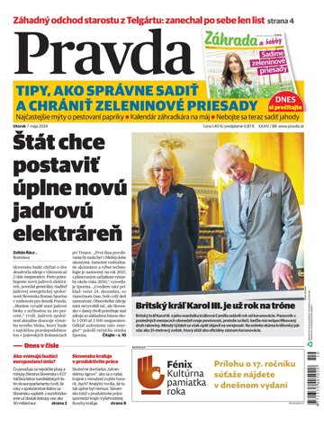 Obálka e-magazínu Pravda 7. 5. 2024