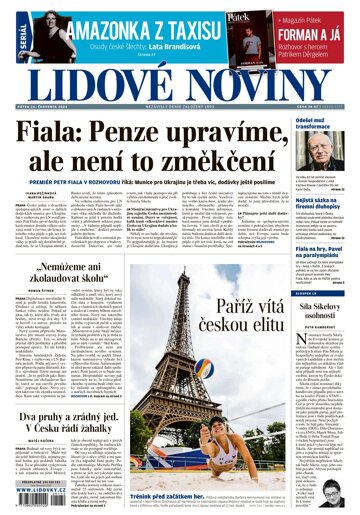 Obálka e-magazínu Lidové noviny 26.7.2024