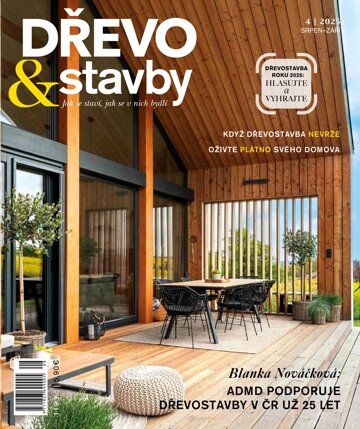 Obálka e-magazínu DŘEVO&stavby 4/2025