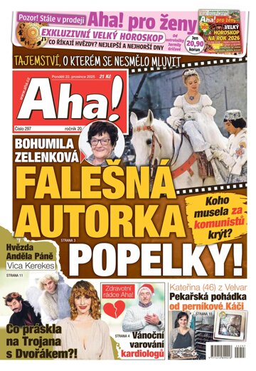 Obálka e-magazínu AHA! 22.12.2025