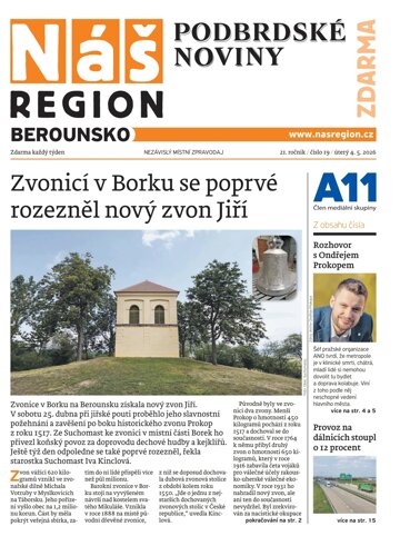 Obálka e-magazínu Náš Region - Berounsko 19/2026