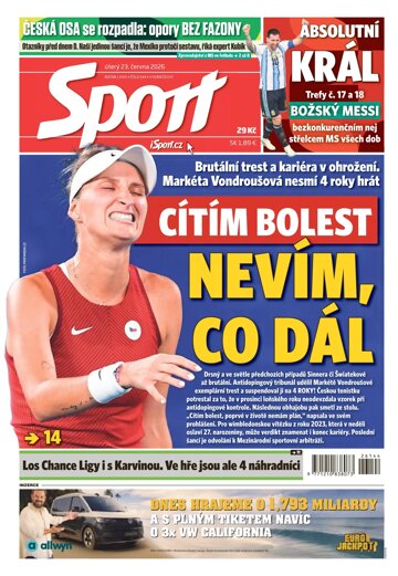 Obálka e-magazínu Sport 23.6.2026