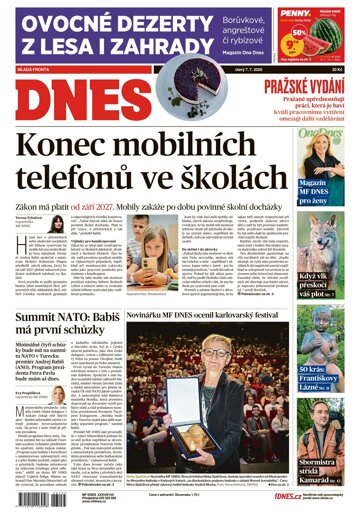 Obálka e-magazínu MF Dnes 7.7.2026