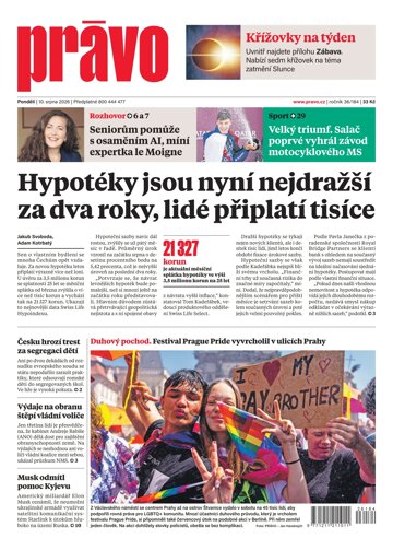 Obálka e-magazínu Deník Právo 10.8.2026