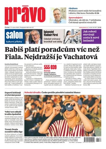 Obálka e-magazínu Deník Právo 13.8.2026