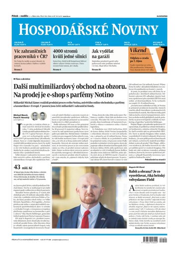 Obálka e-magazínu Hospodářské noviny 190 - 2.10.2026