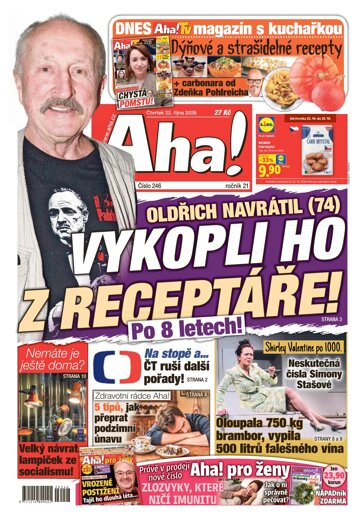 Obálka e-magazínu AHA! 22.10.2026