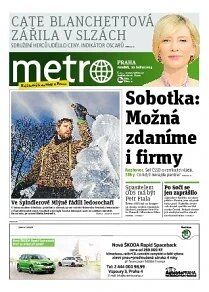 Obálka e-magazínu deník METRO 20.1.2014