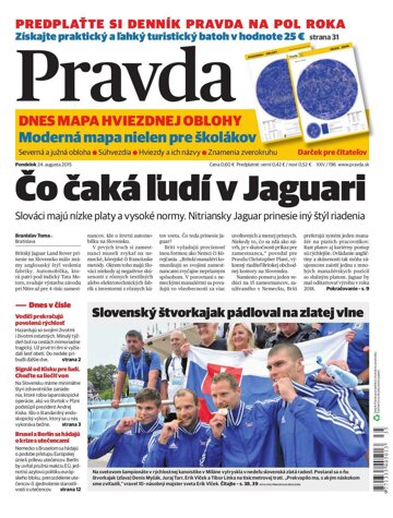 Obálka e-magazínu Pravda 24. 8. 2015