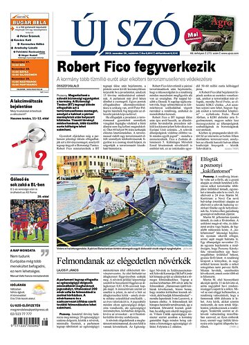 Obálka e-magazínu Új Szó 26.11.2015