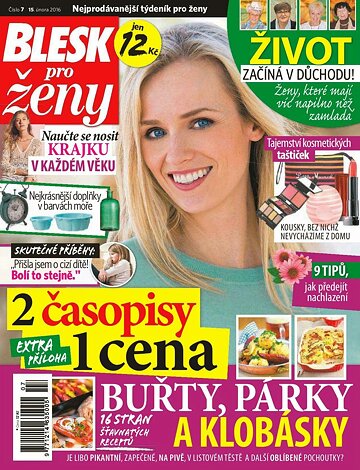 Obálka e-magazínu Blesk pro ženy 15.2.2016