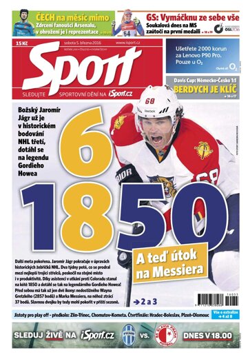 Obálka e-magazínu Sport 5.3.2016