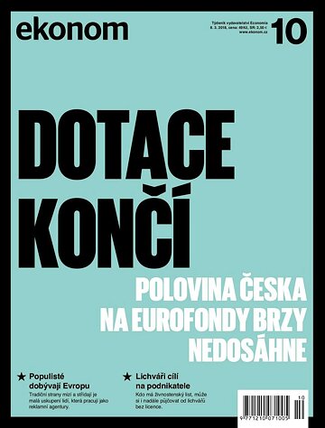 Obálka e-magazínu Ekonom 10 - 8.3.2018