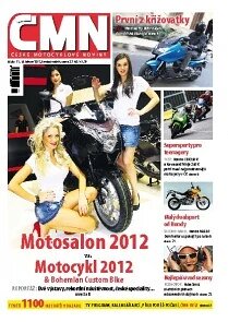 Obálka e-magazínu ČESKÉ MOTOCYKLOVÉ NOVINY 11/2012