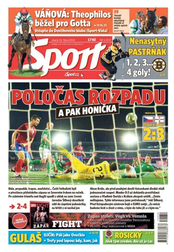 Obálka e-magazínu Sport 15.10.2019