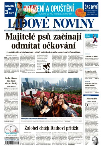 Obálka e-magazínu Lidové noviny 26.10.2019