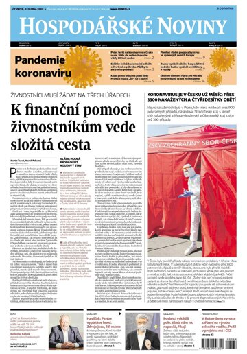 Obálka e-magazínu Hospodářské noviny 066 - 2.4.2020