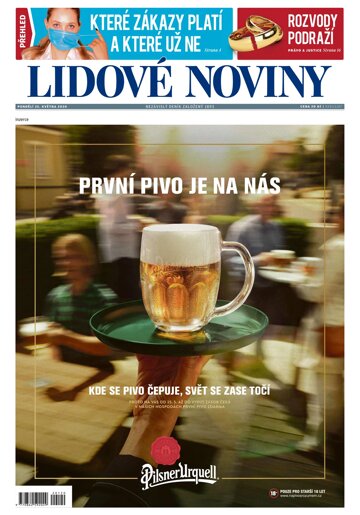 Obálka e-magazínu Lidové noviny 25.5.2020