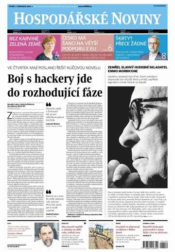 Obálka e-magazínu Hospodářské noviny 129 - 7.7.2020