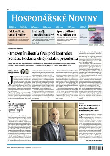 Obálka e-magazínu Hospodářské noviny 236 - 7.12.2022