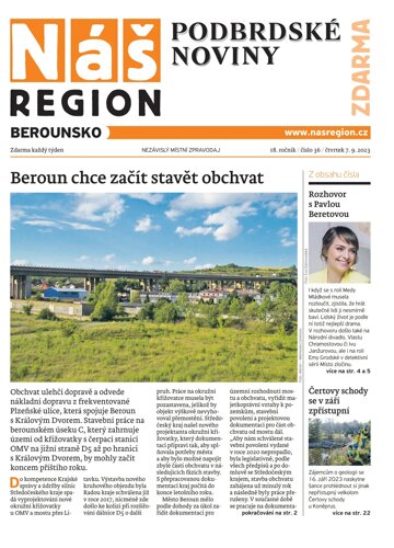 Obálka e-magazínu Náš Region - Berounsko 36/2023