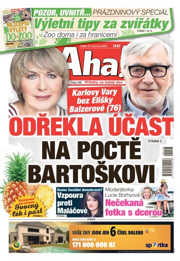 Obálka e-magazínu AHA! 27.6.2025