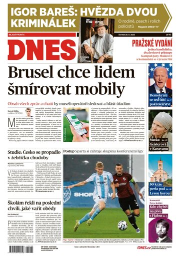 Obálka e-magazínu MF Dnes 28.8.2025