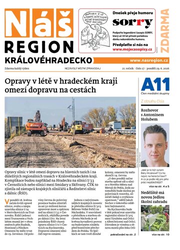 Obálka e-magazínu Náš Region - Královéhradecko 27/2026