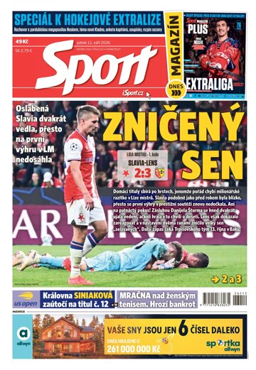 Obálka e-magazínu Sport 11.9.2026