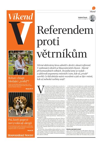 Obálka e-magazínu Hospodářské noviny - příloha Víkend 181 - 18.9.2026 Víkend