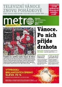 Obálka e-magazínu deník METRO 20.12.2013