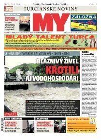 Obálka e-magazínu MY Turčianske noviny - Nový Život Turca 20/26)/5/2014