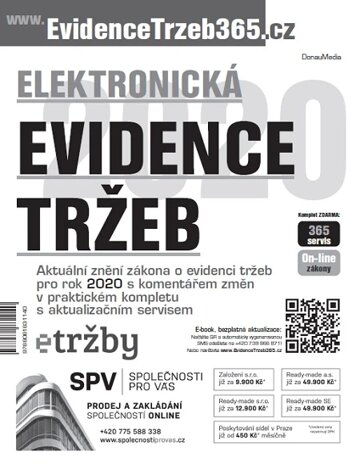 Obálka knihy Elektronická evidence tržeb 2020 s komentářem změn