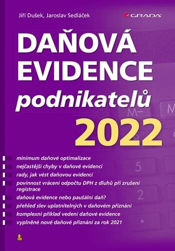 Obálka knihy Daňová evidence podnikatelů 2022