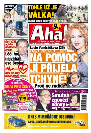 Obálka e-magazínu AHA! 26.6.2015