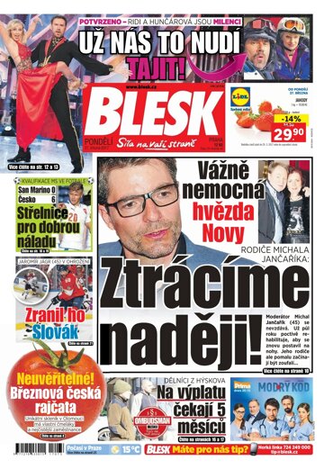 Obálka e-magazínu Blesk 27.3.2017