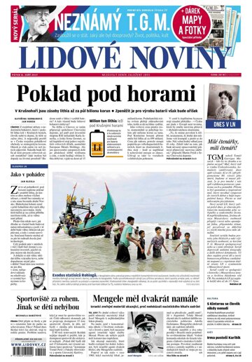 Obálka e-magazínu Lidové noviny 8.9.2017