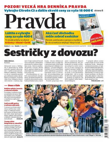 Obálka e-magazínu Pravda 26. 5. 2018