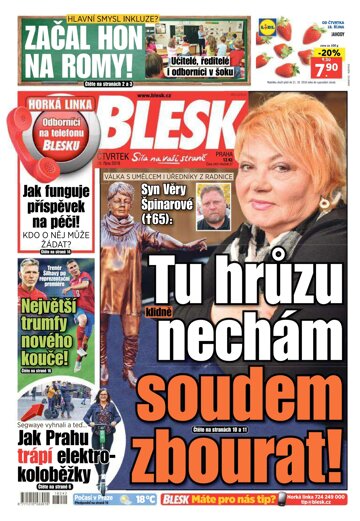 Obálka e-magazínu Blesk 18.10.2018