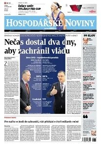 Obálka e-magazínu Hospodářské noviny 215 - 5.11.2012