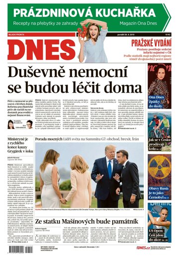 Obálka e-magazínu MF Dnes 26.8.2019