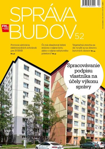 Obálka e-magazínu Správa budov 4/2019